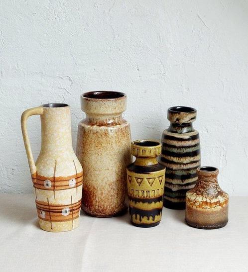 Scheurich, Bay, Werra - Vaas - Fat Lava - Keramiek - Vijf, Antiek en Kunst, Kunst | Designobjecten