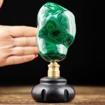 Vrije vorm topkwaliteit malachiet - decoratieve houten en