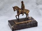 Beeldje - Napoleon Bonaparte te paard - Metaal op marmer, Antiek en Kunst, Antiek | Keramiek en Aardewerk