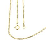 Gouden gourmet schakel ketting | 43 cm (schakelketting), Ophalen of Verzenden, Gebruikt, Overige kleuren, Goud