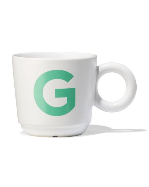 HEMA Mok 280ml letter G 6=40% / 4=20% / 2=10%, Huis en Inrichting, Keuken | Servies, Nieuw, Verzenden