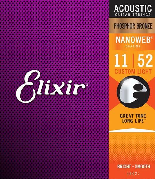 Elixir Nanoweb 16027 phosphor bronze .011, Muziek en Instrumenten, Instrumenten | Toebehoren, Verzenden
