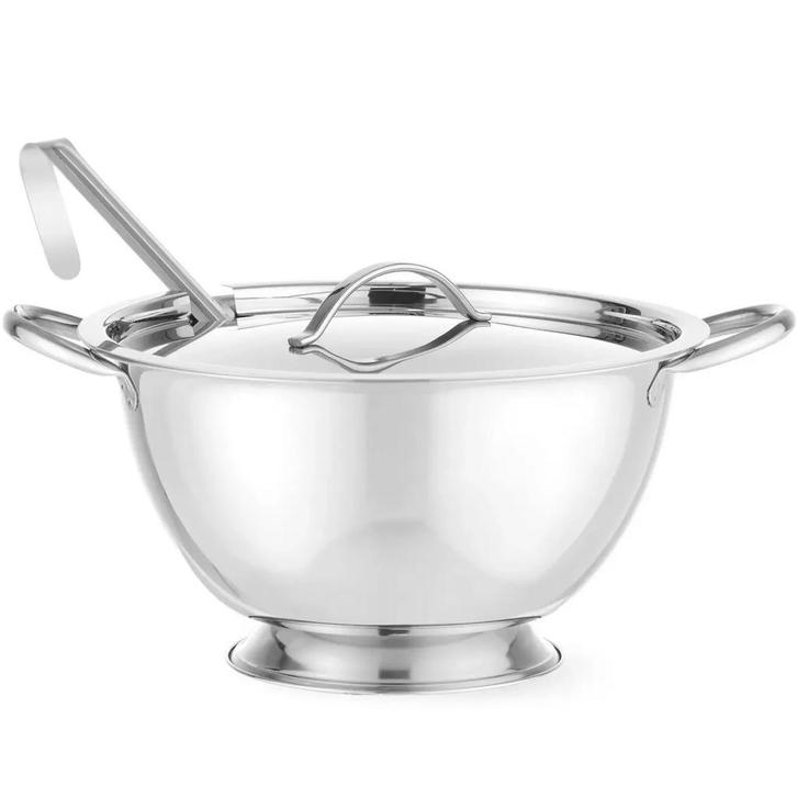 Soepkom | RVS | 200cl | Per Stuk | Ø270x175(h)mm HENDI, Zakelijke goederen, Horeca | Keukenapparatuur, Nieuw in verpakking, Verzenden