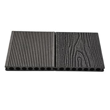 Composiet Vlonderplank Licht Grijs 2,3 X 14,8 Cm Houtnerf / beschikbaar voor biedingen