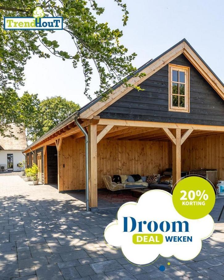 tuinhuis, schuur, overkapping 3 d ontwerp met 20% korting., Tuin en Terras, Overkappingen, Veranda, Nieuw, Verzenden