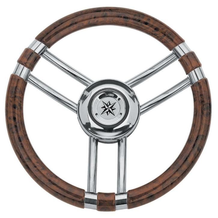 Allpa Stuurwiel Model 22 Wortelnotenhout 35 cm, Watersport en Boten, Bootonderdelen, Nieuw, Ophalen of Verzenden