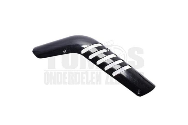 Tomos Uitlaat demper beschermplaat met spijlen zwart Colibri, Fietsen en Brommers, Brommeronderdelen | Algemeen, Nieuw, Ophalen of Verzenden