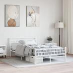 vidaXL Bedframe metaal wit 140x200 cm, Verzenden, Wit, 140 cm, 200 cm