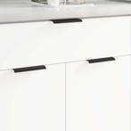 vidaXL Handvat 2 pcs Zwart 120 x 39.6 x 17 mm Aluminium, Verzenden, Nieuw