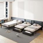 Driepersoons Stapelbed met Lades en Metalen Frame, Verzenden, Nieuw