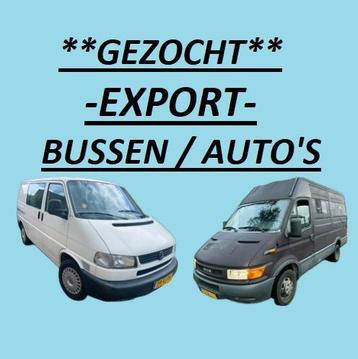 **GEZOCHT** bedrijfswagen voor export volkswagen transporter beschikbaar voor biedingen