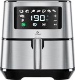 Airfryer XXL - heteluchtfriteuse - 5.5L - 1700W - Zilver, Verzenden, Zo goed als nieuw