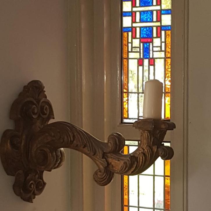 Reusachtig grote  wandkandelaren of wand-appliques ca 1860 i, Antiek en Kunst, Antiek | Kandelaars, Ophalen of Verzenden