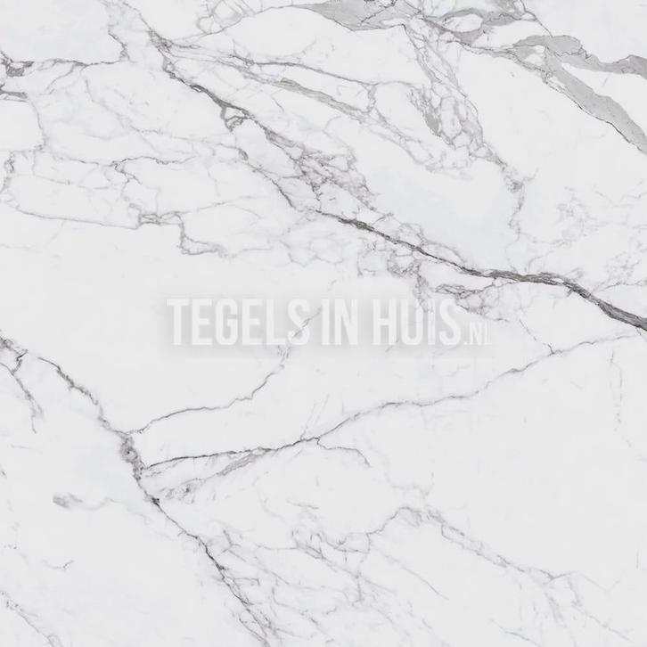 Vloertegel / wandtegel soy marmer wit mat 120x120, Doe-het-zelf en Verbouw, Tegels, Vloertegels, Nieuw, 10 m² of meer, Keramiek