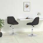 vidaXL Eetkamerstoelen 2 st kunstleer zwart, Verzenden, Nieuw, Zwart
