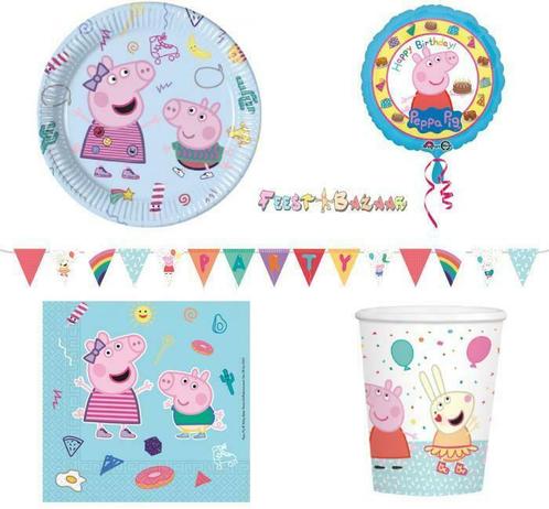 Peppa Pig Versiering Ballonnen Slingers Bekers Bordjes, Hobby en Vrije tijd, Feestartikelen, Overige, Versiering, Nieuw, Ophalen of Verzenden