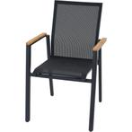 Siena Garden Bologna stapelbare tuinstoel - Antraciet, Tuin en Terras, Tuinstoelen, Ophalen of Verzenden, Nieuw