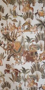 Nieuw exclusief Indiaas textiel met olifanten en paarden -
