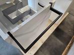 Handdoekrek voor zijkant badmeubel 35 x 10 cm mat zwart, Ophalen of Verzenden, Nieuw, Bad