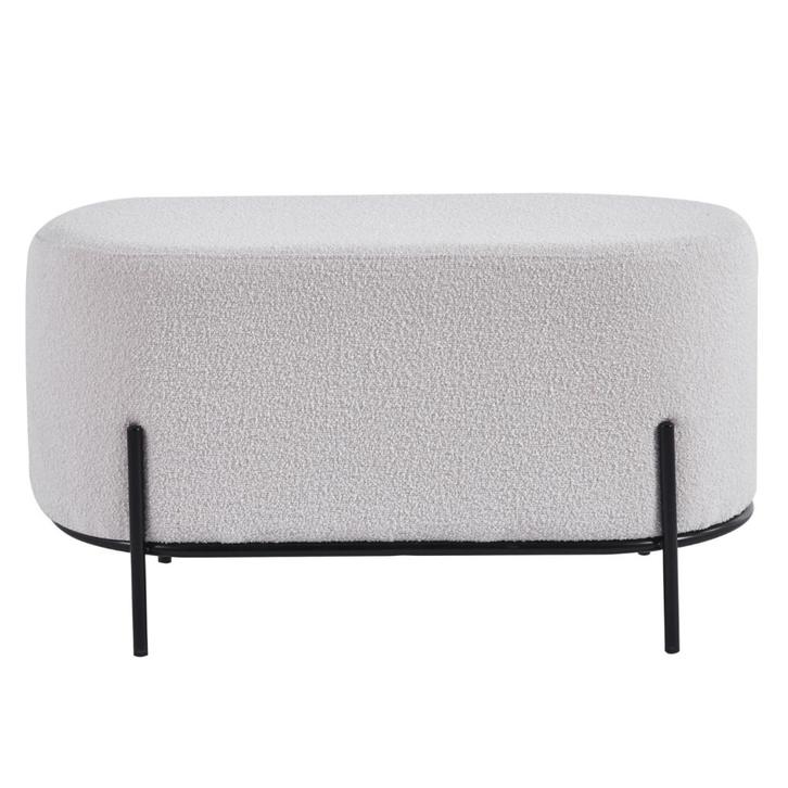 Torben hocker duo 80x40x42 cm bouclé ivoor, Huis en Inrichting, Stoelen, Nieuw, Ophalen of Verzenden