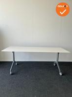 Klaptafel op Wielen - 200x80 - Wit bestaand blad of nieuw bl, Vergader- of Presentatieruimte, Ophalen of Verzenden, Gebruikt, Tafel