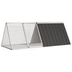 vidaXL Konijnenhok 201,5x80,5x71 cm gegalvaniseerd staal, Dieren en Toebehoren, Knaagdieren en Konijnen | Hokken en Kooien, Verzenden