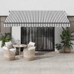 vidaXL Luifel handmatig uittrekbaar en LED 400x350 cm, Tuin en Terras, Verzenden, Nieuw