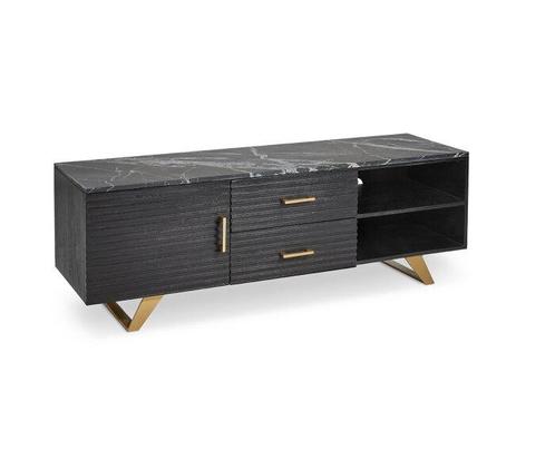 TV-Meubel Roubaix  Mangohout | 150 cm, Huis en Inrichting, Kasten | Televisiemeubels, Nieuw, Ophalen of Verzenden
