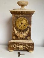 Pendule Louis Philippe Messing, Albast - 1850-1900