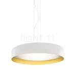 Panzeri Ginevra Hanglamp LED, wit/goud - 50 cm (Hanglampen), Verzenden, Nieuw