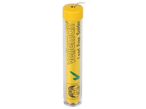 Velleman Loodvrij Soldeertin met dispenser - 1mm - harskern, Hobby en Vrije tijd, Elektronica-componenten, Verzenden