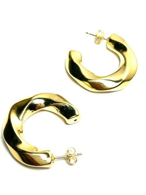 Hoepel oorbellen - 18 karaat Geel goud, Sieraden, Tassen en Uiterlijk, Antieke sieraden