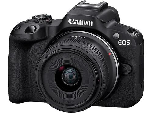 Canon -  Eos R50 + Rf-s 18-45mm Black, Audio, Tv en Foto, Fotocamera's Digitaal, Nieuw, Canon, Verzenden