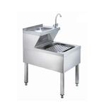 HCB Dubbele wasbak - uitgietbak - 50 cm - RVS, Verzenden, Nieuw in verpakking, RVS Meubilair