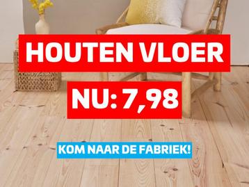 UITVERKOOP | Massieve houten vloeren vanaf €7,98 per m² beschikbaar voor biedingen