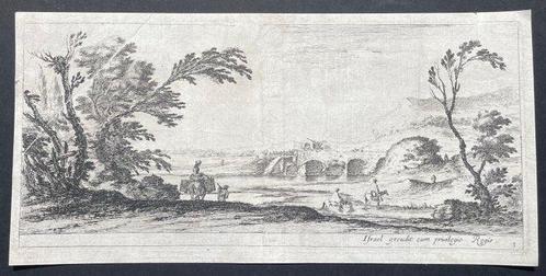 Stefano Della Bella (1610-1664) - Da Diversi Paesaggi Due, Antiek en Kunst, Antiek | Overige Antiek