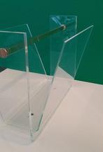 David Lange - Tijdschriftenhouder - Messing, Perspex