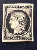 Frankrijk 1849 - Cérès 20c zwart/wit, nieuw**, gesigneerd., Postzegels en Munten, Postzegels | Europa | Frankrijk, Gestempeld