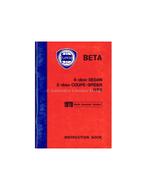 1979 LANCIA BETA INSTRUCTIEBOEKJE ENGELS (USA), Auto diversen, Handleidingen en Instructieboekjes
