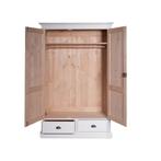 Landelijk Klassiek - Kledingkast Brighton - Hout - Wit, Huis en Inrichting, Nieuw, Grenenhout, Landelijk, klassiek, robuust, massief, Scandinavisch