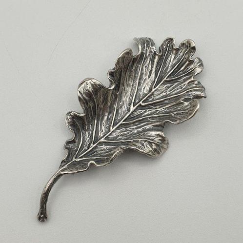 Giovanni Raspini - Portanelli da toletta Foglia in Argento, Antiek en Kunst, Antiek | Goud en Zilver