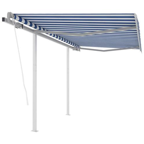 vidaXL Luifel automatisch uittrekbaar met palen 3,5x2,5 m, Tuin en Terras, Zonneschermen, Nieuw, Verzenden