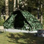 vidaXL Koepeltent 6-persoons waterdicht camouflage, Caravans en Kamperen, Verzenden, Nieuw, Tot en met 2