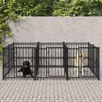 vidaXL Hondenkennel voor buiten 5,63 m² staal, Dieren en Toebehoren, Honden-accessoires, Verzenden, Nieuw