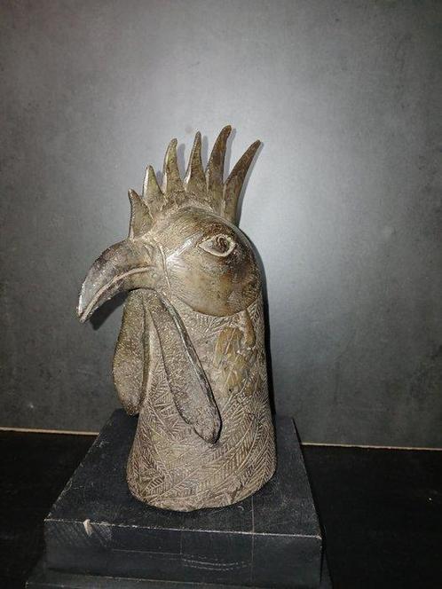 Grote kop haan - Yoruba - Nigeria (Zonder Minimumprijs), Antiek en Kunst, Kunst | Niet-Westerse kunst