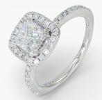 Ring - 14 karaat Witgoud, IGI & GIA - 1.33ct. tw. Diamant, Nieuw