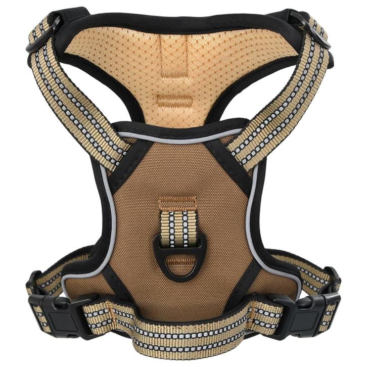 vidaXL Hondentuigje met reflecterende strepen verstelbaar M, Dieren en Toebehoren, Honden-accessoires, Nieuw, Verzenden
