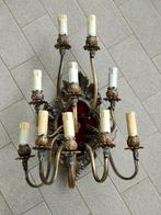 Wandkandelaar - Verguld brons, Gepatineerd brons, Antiek en Kunst