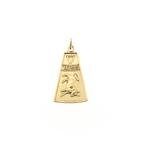 8 Krt. Sterrenbeeld hanger; Stier (Taurus, stier hanger), Ophalen of Verzenden, Goud