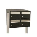 Brievenbusunit Brickset met statief 2-breed 2-hoog met dak -, Verzenden, Nieuw